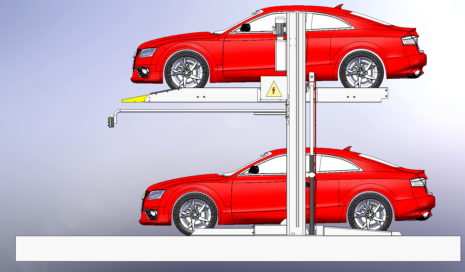 PJS Hydraulic Parking Lift — Side View